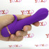 Vibratore rabbit in silicone viola 17 x 3,5 cm. - 3