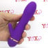 Vibratore rabbit in silicone viola con rilievi stimolanti 17 x 3,5 cm. - 2