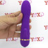 Vibratore rabbit in silicone viola con rilievi stimolanti 17 x 3,5 cm. - 1