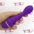 Massaggiatore/vibratore in silicone viola 16,5 x 3,5 cm. - 2