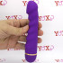 Vibratore in silicone viola con rilievi stimolanti 17 x 3,5 cm. - 1