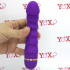 Vibratore in silicone viola con rilievi stimolanti 17 x 3,5 cm. - 0