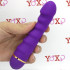 Vibratore in silicone viola con rilievi stimolanti 17 x 3,5 cm. - 2