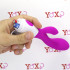 Vibratore Rabbit Fucsia in Silicone 20 x 3,4 cm. - 4