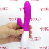 Vibratore Rabbit Fucsia in Silicone 19,5 x 3,2 cm. - 0