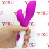 Vibratore rabbit Preston in silicone fucsia 20 x 3,4 cm. - 1