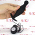 Cuneo Anale Vibrante in Puro Silicone Nero da Passeggio 11,7 x 3,2 cm. - 0