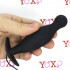 Cuneo Anale Vibrante in Puro Silicone Nero da Passeggio 11,7 x 3,2 cm. - 1