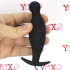 Cuneo Anale Vibrante in Puro Silicone Nero da Passeggio 11,7 x 3,2 cm. - 3
