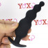 Cuneo Anale Progressivo in Puro Silicone Nero da Passeggio 11,8 x 3 cm. - 2