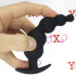 Cuneo Anale Progressivo in Puro Silicone Nero da Passeggio 11,8 x 3 cm. - 4