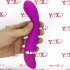 Vibratore Fucsia in Silicone 18,7 x 3,5 cm. - 2