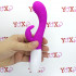 Vibratore rabbit con sfera rotante in silicone fucsia 20 x 3 cm. - 0