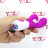 Vibratore rabbit con sfera rotante in silicone fucsia 20 x 3 cm. - 4