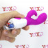 Vibratore Rabbit Fucsia in Silicone 20 x 3 cm. - 4