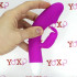 Vibratore Rabbit Fucsia in Silicone Ricaricabile con USB 18 x 3,4 cm. - 3