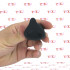 Hunter - Anello Vibrante in Silicone con Stimolatore Clitoride e Perineo Nero - 5
