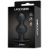 Cuneo Anale Progressivo in Puro Silicone Nero da Passeggio con Sfere Oscillanti 10,4 x 2,6 cm. - 3