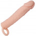 Guaina Allunga Pene +5 cm. con Anello Testicoli color Carne 17 x 3,6 cm. - 1