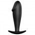 Cuneo Anale in Puro Silicone Nero da Passeggio 10 x 3 cm. - 0