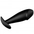 Cuneo Anale in Puro Silicone Nero da Passeggio 10 x 3 cm. - 1