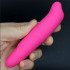 Mini vibratore Punto G rosa 13 x 2,5 cm. - 1