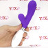 Vibratore rabbit in silicone viola 21,6 x 3,4 cm. - 2