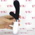 Vibratore rabbit in silicone nero 21,6 x 3,4 cm. - 2