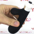Vibratore rabbit in silicone nero 21,6 x 3,4 cm. - 4