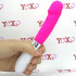Massaggiatore/vibratore in silicone rosa 20,8 x 3,5 cm. - 1