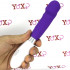 Massaggiatore/vibratore in silicone viola 20,8 x 3,5 cm. - 1