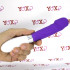 Massaggiatore/vibratore in silicone viola 20,8 x 3,5 cm. - 2