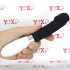 Massaggiatore/vibratore in silicone nero 20,8 x 3,5 cm. - 0