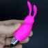 Mini vibratore stimola clitoride in silicone fucsia 7 x 3 cm. - 1