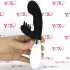 Vibratore rabbit in silicone nero con lingue lecca clitoride 21 x 3,4 cm. - 2