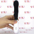 Vibratore rabbit in silicone nero con lingue lecca clitoride 21 x 3,4 cm. - 3