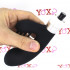 Vibratore rabbit in silicone nero con lingue lecca clitoride 21 x 3,4 cm. - 4