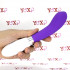 Vibratore in silicone viola 21 x 3,4 cm. - 0