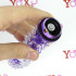 Evan - Vibratore in Jelly con rielievi stimolanti 16,5 x 4 cm. Viola - 4