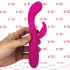 Cakey - Vibratore Rabbit in Silicone Morbido e Flessibile 19 x 3 cm. Ricaricabile con USB Fucsia - 1