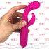 Cakey - Vibratore Rabbit in Silicone Morbido e Flessibile 19 x 3 cm. Ricaricabile con USB Fucsia - 5