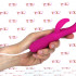 Cakey - Vibratore Rabbit in Silicone Morbido e Flessibile 19 x 3 cm. Ricaricabile con USB Fucsia - 8