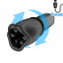 Cuper - Masturbatore con Effetto Rotante 360° Ricaricabile USB Nero - 0