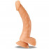 Kurt - Fallo Realistico Ricurvo con Testicoli 24 x 4 cm. color Carne - 0