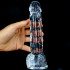 Fallo Realistico in Jelly Morbido e Flessibile con Testicoli 20 x 4,3 cm. Trasparente - 2