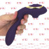 Vibratore 2 in 1 Punto G e Succhia Clitoride in Silicone 13,5 x 3,5 cm. Viola Ricaricabile USB - 4