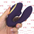 Vibratore 2 in 1 Punto G e Succhia Clitoride in Silicone 13,5 x 3,5 cm. Viola Ricaricabile USB - 5