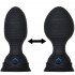 Cuneo anale gonfiabile vibrante con rilievi e telecomando wireless 11,7 x 4 - 5,1 cm. - 2