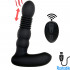 Stimolatore Prostata Vibrante con Spinta e Riscaldante in Silicone con Telecomando 15 x 3,6 cm. Ricaricabile USB - 0