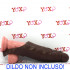 Guaina per pene e testicoli marrone 21,5 x 4,4 cm. - 0